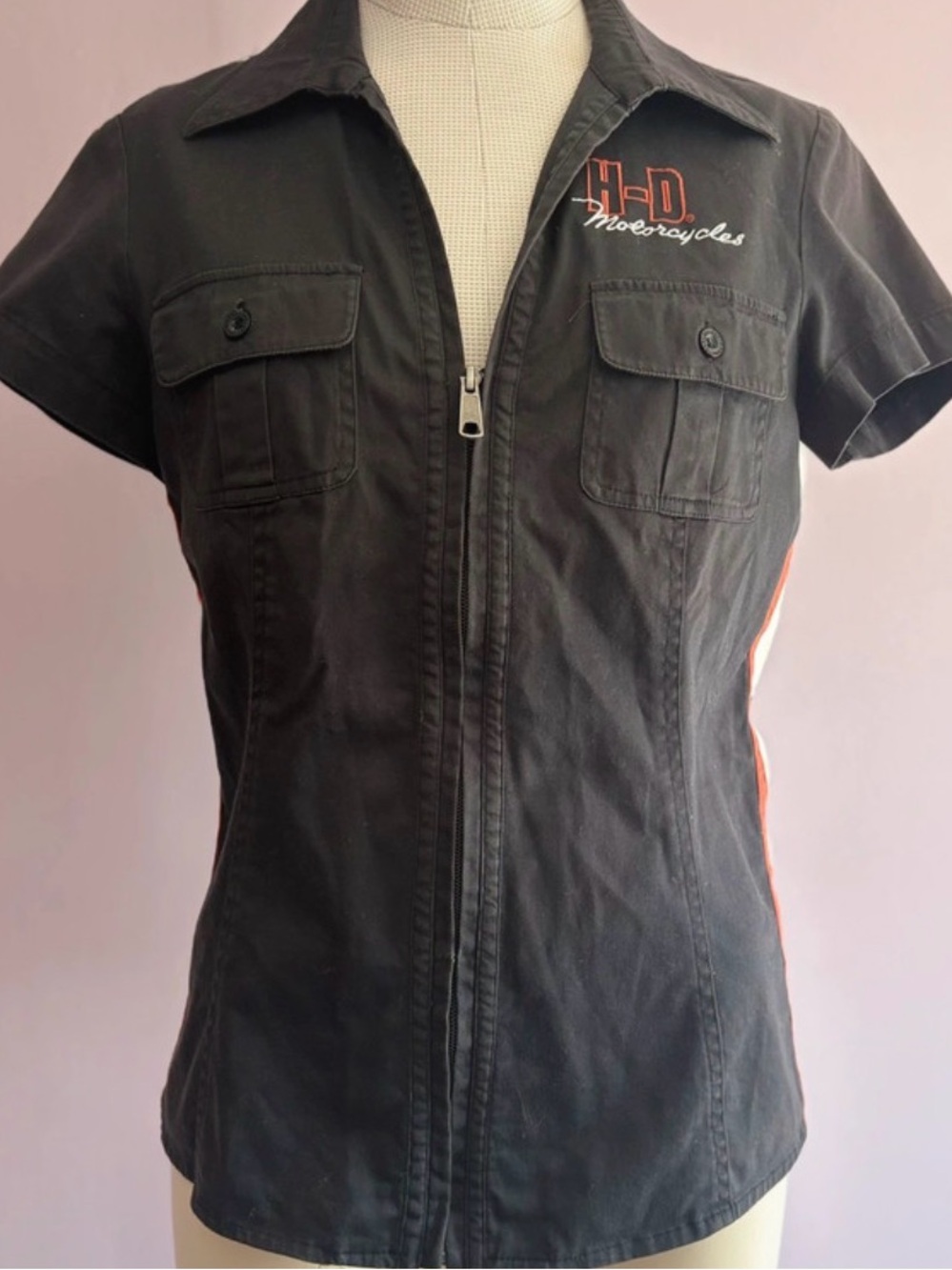 Harley-Davidson Zip-Up Moto Work Shirt 🏍️🖤